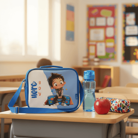 SBC Blue Hero Kids Polyester Lunch Bag – 20×25 cm - Al Kabayel Discount CentreSBC Blue Hero Kids Polyester Lunch Bag – 20×25 cmLunch BagsSBCAl Kabayel Discount Centre
