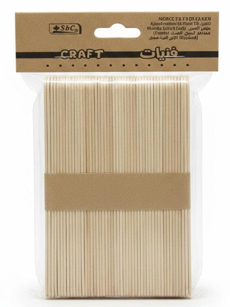 Sbc Classic Wooden Craft Sticks – 50 - Piece DIY Craft Pack - Al Kabayel Discount CentreSbc Classic Wooden Craft Sticks – 50 - Piece DIY Craft PackCraft SuppliesSBCAl Kabayel Discount Centre