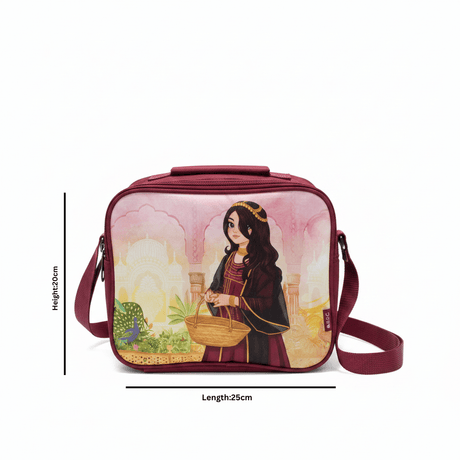 SBC Maroon Arabian Princess Girls Lunch Box Bag - 20×25 cm - Al Kabayel Discount CentreSBC Maroon Arabian Princess Girls Lunch Box Bag - 20×25 cmLunch BagsSBCAl Kabayel Discount Centre