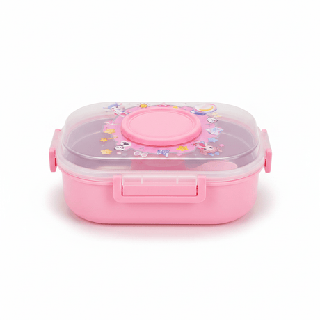 SBC Pink 2-Section Children's Lunch Box with Spoon — 20×13cm - Al Kabayel Discount CentreSBC Pink 2-Section Children's Lunch Box with Spoon — 20×13cmLunch BoxSBCAl Kabayel Discount Centre