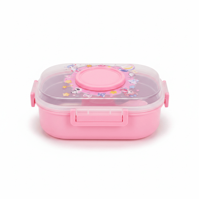 SBC Pink 2-Section Children's Lunch Box with Spoon — 20×13cm - Al Kabayel Discount CentreSBC Pink 2-Section Children's Lunch Box with Spoon — 20×13cmLunch BoxSBCAl Kabayel Discount Centre