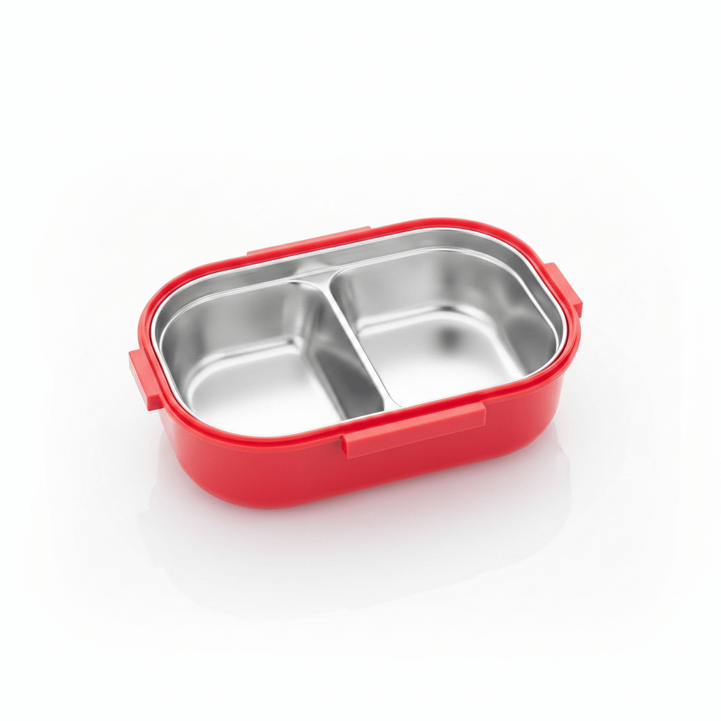 SBC Pink Plastic 2-Section Lunch Box with Fork – 23×16 cm - Al Kabayel Discount CentreSBC Pink Plastic 2-Section Lunch Box with Fork – 23×16 cmLunch BoxSBCAl Kabayel Discount Centre