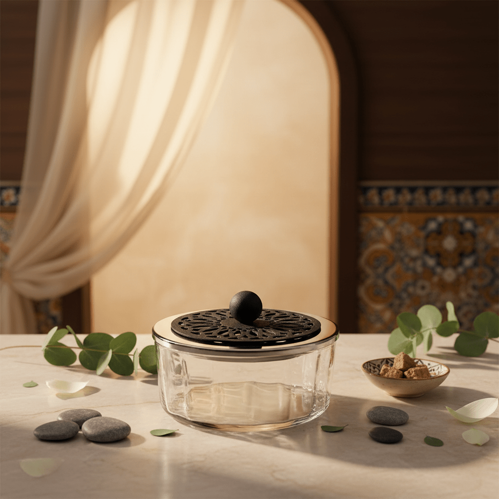 SBTC Glass Container with Metal Holder – Premium Silver & Black Finish, Storage Jar for Dry Fruits, Candy & Snacks, 20 × 8 cm - Al Kabayel Discount CentreSBTC Glass Container with Metal Holder – Premium Silver & Black Finish, Storage Jar for Dry Fruits, Candy & Snacks, 20 × 8 cmJars & Food SaversSBTCAl Kabayel Discount Centre