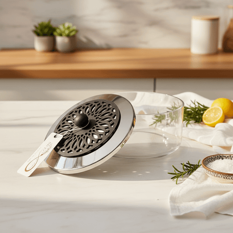 SBTC Glass Storage Container with Metal Frame – Silver with Black Accent Design, Ideal for Candy & Dry Food Storage, 15 × 7 cm - Al Kabayel Discount CentreSBTC Glass Storage Container with Metal Frame – Silver with Black Accent Design, Ideal for Candy & Dry Food Storage, 15 × 7 cmJars & Food SaversSBTCAl Kabayel Discount Centre