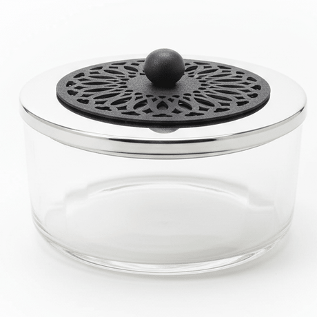 SBTC Glass Storage Container with Metal Frame – Silver with Black Accent Design, Ideal for Candy & Dry Food Storage, 15 × 7 cm - Al Kabayel Discount CentreSBTC Glass Storage Container with Metal Frame – Silver with Black Accent Design, Ideal for Candy & Dry Food Storage, 15 × 7 cmJars & Food SaversSBTCAl Kabayel Discount Centre