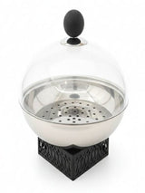 SBTC Glass Sweet Bowl with Metal Base – Luxury Silver & Black Design, Perfect for Mithai, Candy & Snacks, 20 × 20 cm - Al Kabayel Discount CentreSBTC Glass Sweet Bowl with Metal Base – Luxury Silver & Black Design, Perfect for Mithai, Candy & Snacks, 20 × 20 cmJars & Food SaversSBTCAl Kabayel Discount Centre