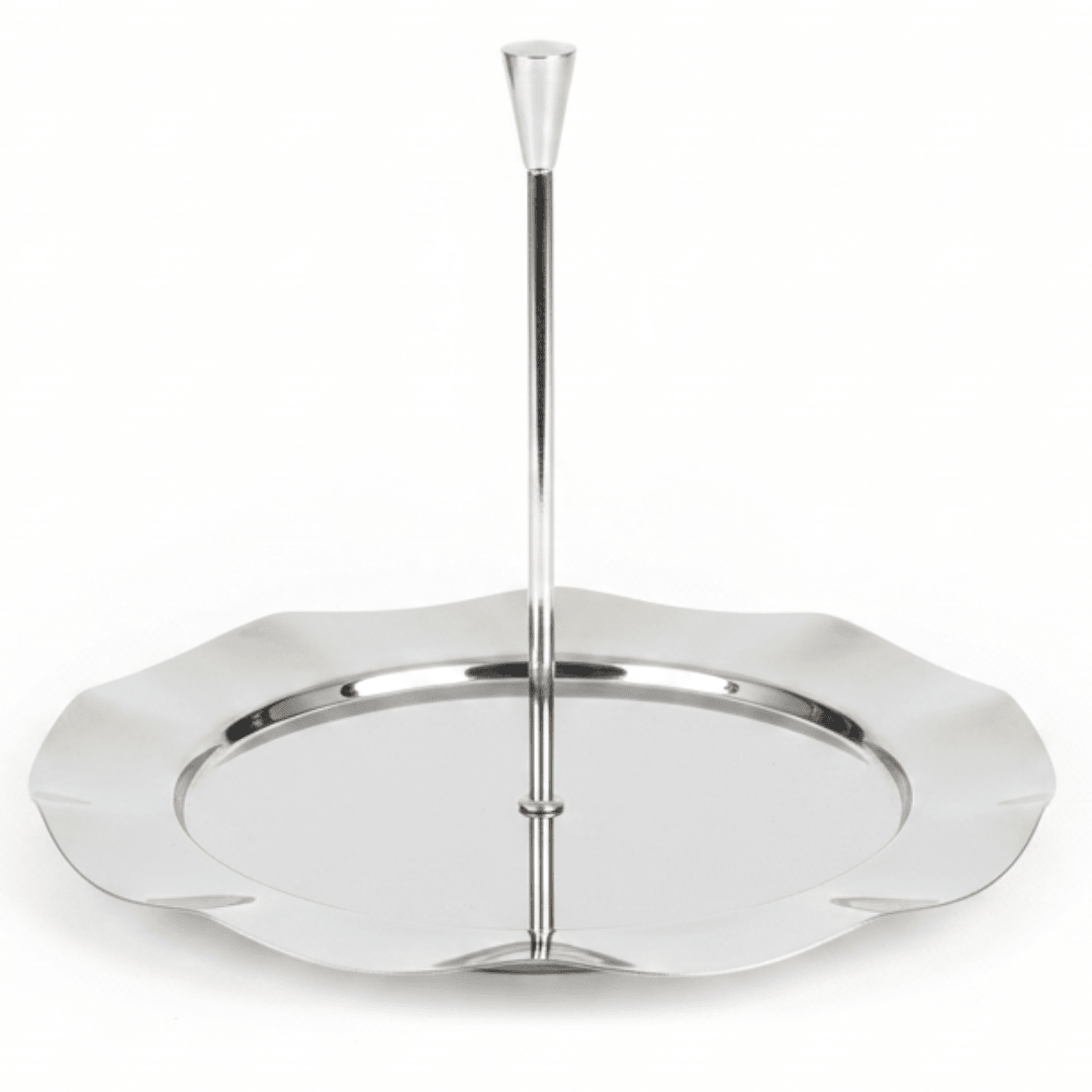 SBTC Large Stainless Steel Candy Plate with Handle for Serving Snacks, Sweets & Dry Fruits – 21 × 16 cm - Al Kabayel Discount CentreSBTC Large Stainless Steel Candy Plate with Handle for Serving Snacks, Sweets & Dry Fruits – 21 × 16 cmServing TraysSBTCAl Kabayel Discount Centre