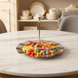SBTC Large Stainless Steel Candy Plate with Handle for Serving Snacks, Sweets & Dry Fruits – 21 × 16 cm - Al Kabayel Discount CentreSBTC Large Stainless Steel Candy Plate with Handle for Serving Snacks, Sweets & Dry Fruits – 21 × 16 cmServing TraysSBTCAl Kabayel Discount Centre