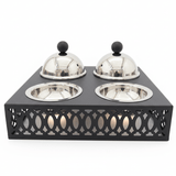 SBTC Metal Serving Bowl Set of 4 – Elegant Silver & Black Finish, Ideal for Snacks, Sweets & Dry Fruits, 27 × 14 cm - Al Kabayel Discount CentreSBTC Metal Serving Bowl Set of 4 – Elegant Silver & Black Finish, Ideal for Snacks, Sweets & Dry Fruits, 27 × 14 cmJars & Food SaversSBTCAl Kabayel Discount Centre