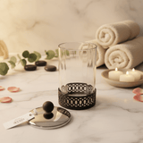 SBTC Round Glass Container with Metal Holder – Silver & Black Decorative Storage Box, 4 × 6 Inch - Al Kabayel Discount CentreSBTC Round Glass Container with Metal Holder – Silver & Black Decorative Storage Box, 4 × 6 InchJars & Food SaversSBTCAl Kabayel Discount Centre