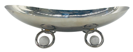 SBTC Stainless Steel Boat Shaped Footed Candy Plate 31cm*15cm*7cm - Al Kabayel Discount CentreSBTC Stainless Steel Boat Shaped Footed Candy Plate 31cm*15cm*7cmCandy ServersSBTCAl Kabayel Discount Centre
