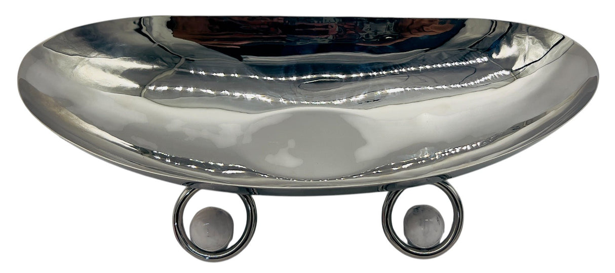 SBTC Stainless Steel Boat Shaped Footed Candy Plate 31cm*15cm*7cm - Al Kabayel Discount CentreSBTC Stainless Steel Boat Shaped Footed Candy Plate 31cm*15cm*7cmCandy ServersSBTCAl Kabayel Discount Centre