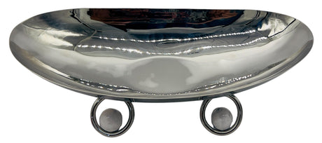 SBTC Stainless Steel Boat Shaped Footed Candy Plate 31cm*15cm*7cm - Al Kabayel Discount CentreSBTC Stainless Steel Boat Shaped Footed Candy Plate 31cm*15cm*7cmCandy ServersSBTCAl Kabayel Discount Centre