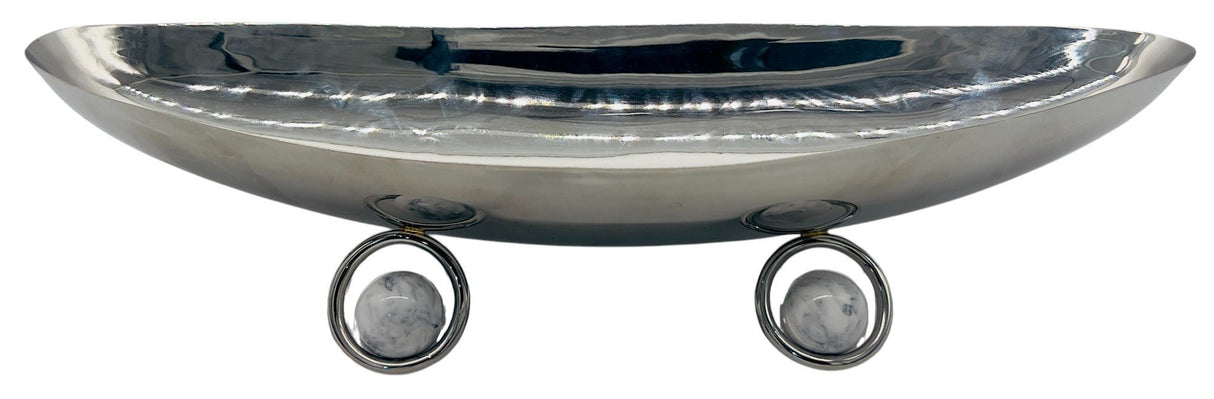 SBTC Stainless Steel Boat Shaped Footed Candy Plate 45cm*17.5cm*8.5cm - Al Kabayel Discount CentreSBTC Stainless Steel Boat Shaped Footed Candy Plate 45cm*17.5cm*8.5cmCandy ServersSBTCAl Kabayel Discount Centre
