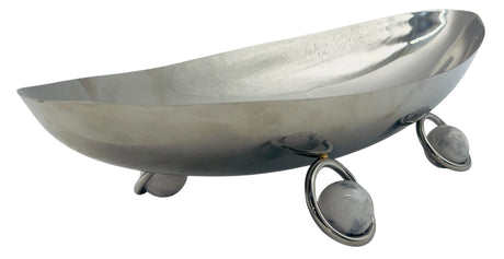 SBTC Stainless Steel Boat Shaped Footed Candy Plate 45cm*17.5cm*8.5cm - Al Kabayel Discount CentreSBTC Stainless Steel Boat Shaped Footed Candy Plate 45cm*17.5cm*8.5cmCandy ServersSBTCAl Kabayel Discount Centre