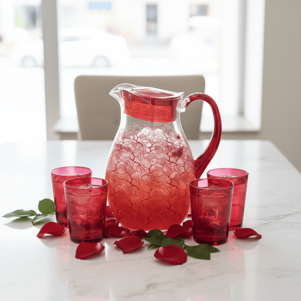 Scarlet Leaf Designer Clear Acrylic Serving Jug with Elegant Red Leaf Artwork – 20 cm - Al Kabayel Discount CentreScarlet Leaf Designer Clear Acrylic Serving Jug with Elegant Red Leaf Artwork – 20 cmJugsSCARLETAl Kabayel Discount Centre