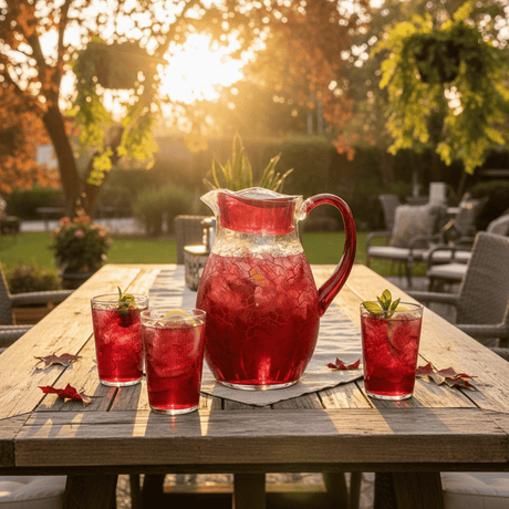 Scarlet Leaf Designer Clear Acrylic Serving Jug with Elegant Red Leaf Artwork – 20 cm - Al Kabayel Discount CentreScarlet Leaf Designer Clear Acrylic Serving Jug with Elegant Red Leaf Artwork – 20 cmJugsSCARLETAl Kabayel Discount Centre