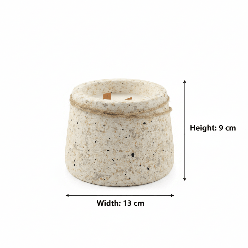 Scented Candle – POP Stone Look Double Wooden Wick – 13×9 cm - Al Kabayel Discount CentreScented Candle – POP Stone Look Double Wooden Wick – 13×9 cmCandlesAKDCAl Kabayel Discount Centre