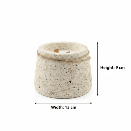 Scented Candle – POP Stone Look Double Wooden Wick – 13×9 cm - Al Kabayel Discount CentreScented Candle – POP Stone Look Double Wooden Wick – 13×9 cmCandlesAKDCAl Kabayel Discount Centre