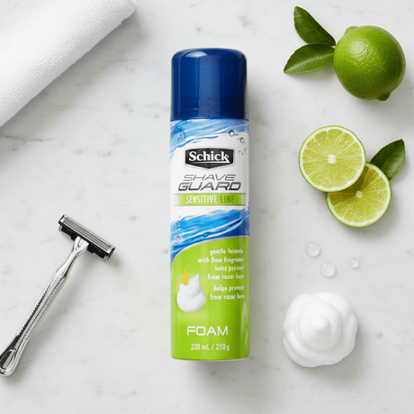 Schick Shave Guard Sensitive Lime Shaving Foam 220ml - Al Kabayel Discount CentreSchick Shave Guard Sensitive Lime Shaving Foam 220mlShaving & GroomingSCHICKAl Kabayel Discount Centre