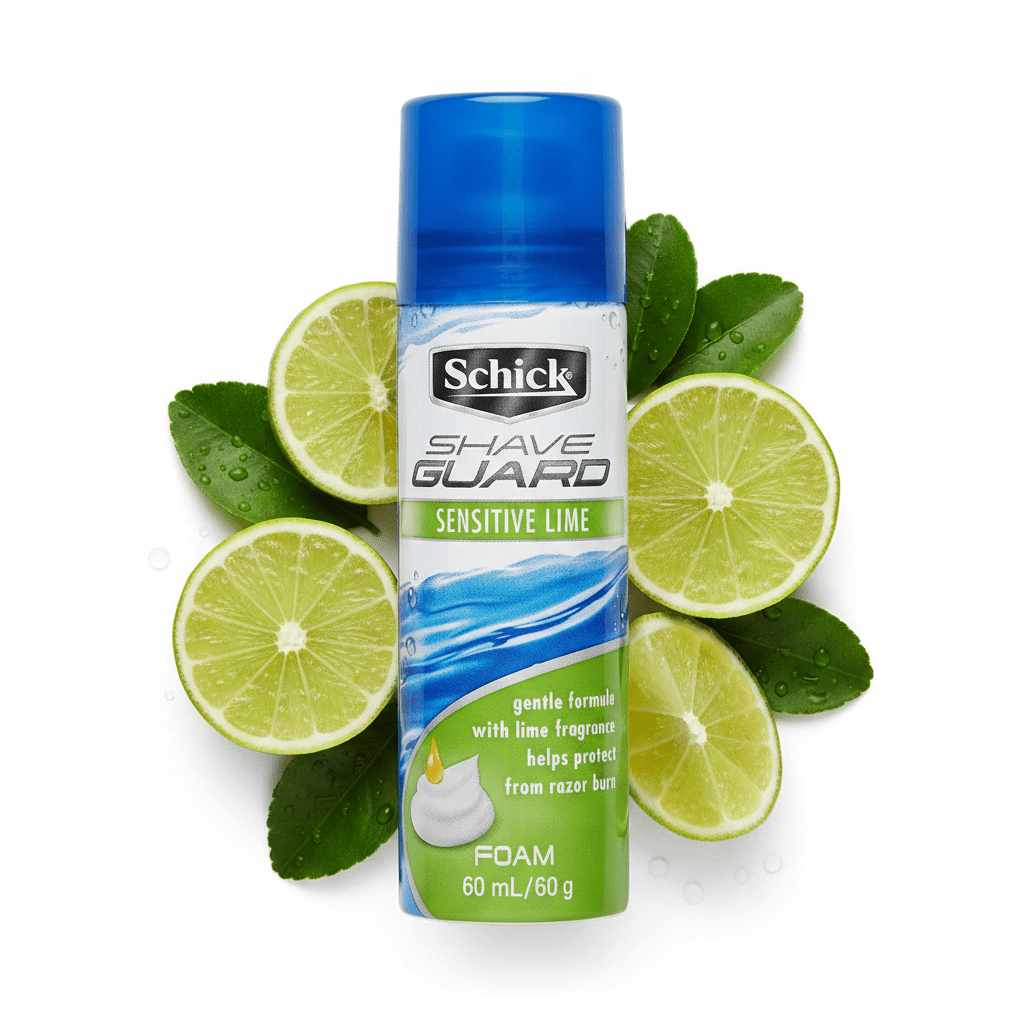 Schick Shave Guard Sensitive Lime Shaving Foam – 60ml - Al Kabayel Discount CentreSchick Shave Guard Sensitive Lime Shaving Foam – 60mlShaving & GroomingSCHICKAl Kabayel Discount Centre