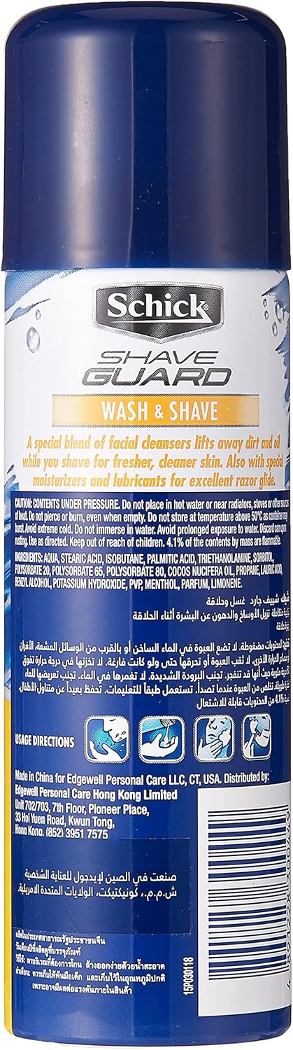 Schick Shave Guard Wash & Shave Foam 220ml - Al Kabayel Discount CentreSchick Shave Guard Wash & Shave Foam 220mlShaving & GroomingSCHICKAl Kabayel Discount Centre
