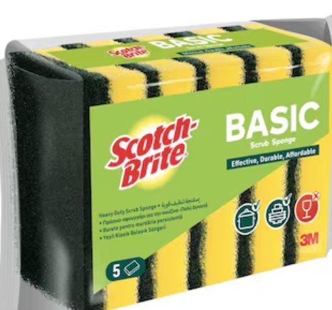 Scotch - Brite Basic Heavy Duty Scrub Sponge, Effective - Durable - Affordable, Pack of 5 - Al Kabayel Discount CentreScotch - Brite Basic Heavy Duty Scrub Sponge, Effective - Durable - Affordable, Pack of 5Cleaning SuppliesSCOTCH - BRITEAl Kabayel Discount Centre