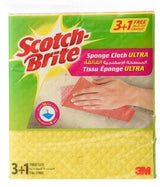 Scotch - Brite Sponge Cloth Ultra 18cm*20cm, 3+1 units, Multi - Color - Al Kabayel Discount CentreScotch - Brite Sponge Cloth Ultra 18cm*20cm, 3+1 units, Multi - ColorCleaning SuppliesSCOTCH - BRITEAl Kabayel Discount Centre