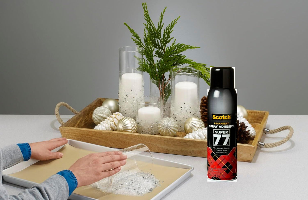 Scotch Multi - Purpose Spray Adhesive 13.57 oz (385gr) Transparent color, 1 bottle/pack | Multipurpose Adhesive Spray | Bonds to Fabric, Cardboard, Plastic, Metal, Wood and More | Glue | Super Glue - Al Kabayel Discount CentreScotch Multi - Purpose Spray Adhesive 13.57 oz (385gr) Transparent color, 1 bottle/pack | Multipurpose Adhesive Spray | Bonds to Fabric, Cardboard, Plastic, Metal, Wood and More | Glue | Super GlueGlue3MAl Kabayel Discount Centre