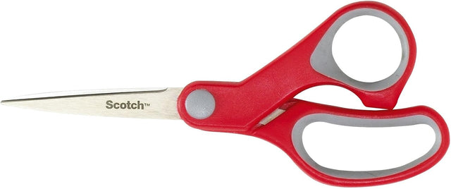 Scotch Multipurpose Scissor (15 cm), 1 scissors/pack | Stainless Steel Blades | Red and Grey color | Ergonomic Comfort Grip | Multipurpose | Office, Home and School use | Scissors - Al Kabayel Discount CentreScotch Multipurpose Scissor (15 cm), 1 scissors/pack | Stainless Steel Blades | Red and Grey color | Ergonomic Comfort Grip | Multipurpose | Office, Home and School use | ScissorsScissors3MAl Kabayel Discount Centre