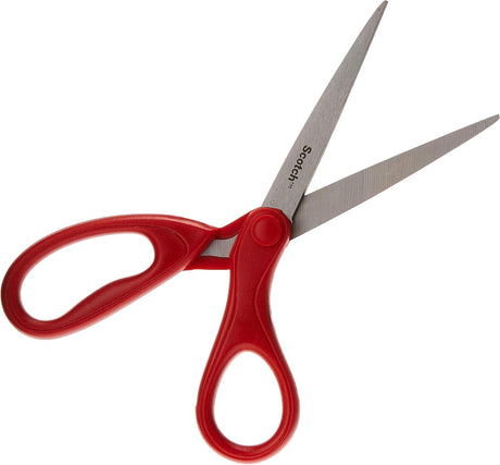Scotch Universal Home & Office Scissors 7 inch (18 cm), 1 scissors/pack | Stainless Steel Blades | Red color | Multipurpose | Office, Home and School use | Scissors - Al Kabayel Discount CentreScotch Universal Home & Office Scissors 7 inch (18 cm), 1 scissors/pack | Stainless Steel Blades | Red color | Multipurpose | Office, Home and School use | ScissorsScissors3MAl Kabayel Discount Centre