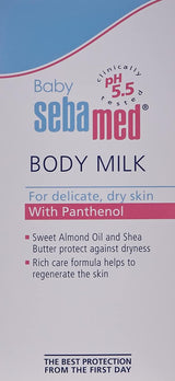 Sebamed Baby Body Milk 200ml – For Delicate, Dry Skin with Panthenol - Al Kabayel Discount CentreSebamed Baby Body Milk 200ml – For Delicate, Dry Skin with PanthenolBaby ProductsSEBA MEDAl Kabayel Discount Centre