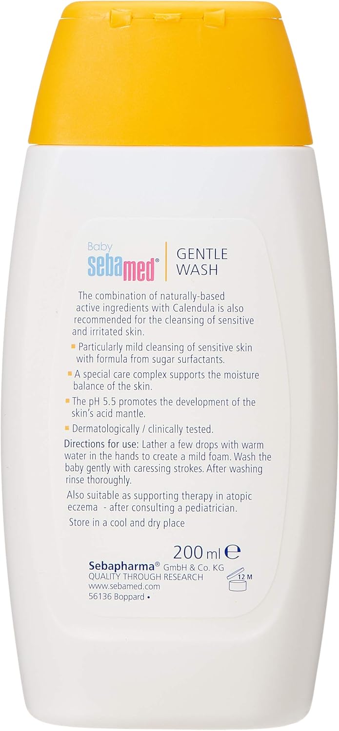 Sebamed Baby Gentle Wash with Calendula 200ml - Al Kabayel Discount CentreSebamed Baby Gentle Wash with Calendula 200mlBaby ProductsSEBA MEDAl Kabayel Discount Centre