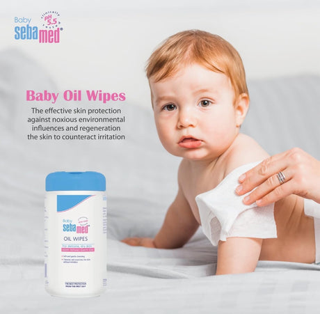 Sebamed Baby Oil Wipes 70 Pcs – For Delicate Skin - Al Kabayel Discount CentreSebamed Baby Oil Wipes 70 Pcs – For Delicate SkinBaby ProductsSEBA MEDAl Kabayel Discount Centre