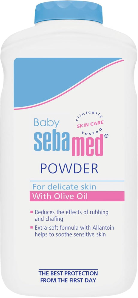 Sebamed Baby Powder 200g – With Olive Oil | For Delicate & Sensitive Skin - Al Kabayel Discount CentreSebamed Baby Powder 200g – With Olive Oil | For Delicate & Sensitive SkinBaby ProductsSEBA MEDAl Kabayel Discount Centre