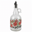 Selka Glass Oil Bottle 1 Ltr – Elegant Red Flower Design with Pour Spout - Al Kabayel Discount CentreSelka Glass Oil Bottle 1 Ltr – Elegant Red Flower Design with Pour SpoutKitchen Utensils & GadgetsSELKAAl Kabayel Discount Centre
