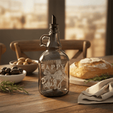 Selka Tinted Dark Glass Oil Bottle 1 Litre | Elegant Etched Butterfly Design | Premium Smoke Finish - Al Kabayel Discount CentreSelka Tinted Dark Glass Oil Bottle 1 Litre | Elegant Etched Butterfly Design | Premium Smoke FinishKitchen Utensils & GadgetsSELKAAl Kabayel Discount Centre