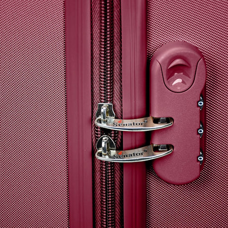 Senator A207 20 - Inch Lightweight ABS Hard Shell Check - In Luggage with 4 Spinner Wheels – Burgundy - Al Kabayel Discount CentreSenator A207 20 - Inch Lightweight ABS Hard Shell Check - In Luggage with 4 Spinner Wheels – BurgundyCabin LuggageSENATORAl Kabayel Discount Centre