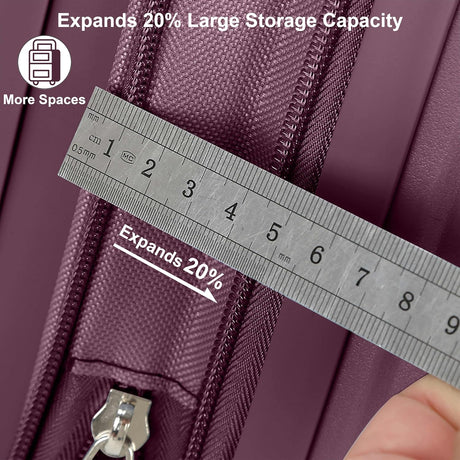 Senator KH1006 PP Hard Case Expandable Suitcase – Lightweight 24 - Inch Checked Trolley with Safe Zippers & Double Spinner Wheels, Purple - Al Kabayel Discount CentreSenator KH1006 PP Hard Case Expandable Suitcase – Lightweight 24 - Inch Checked Trolley with Safe Zippers & Double Spinner Wheels, PurpleCabin LuggageSENATORAl Kabayel Discount Centre