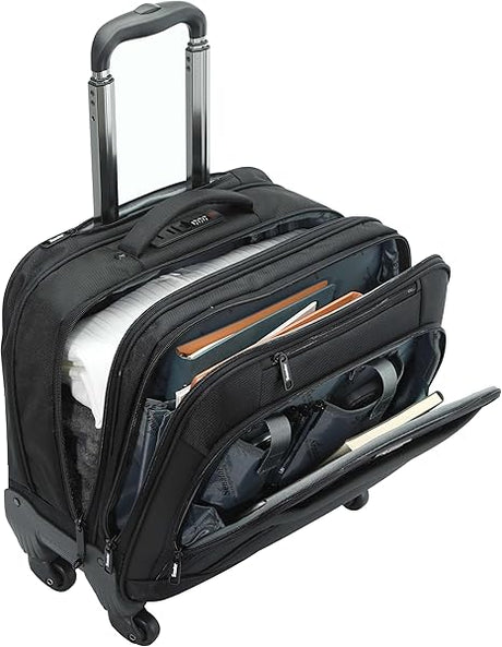 Senator KH102 17 - Inch Premium Water - Resistant Pilot Bag with 4 Spinner Wheels & Secure Laptop Compartment – Unisex - Al Kabayel Discount CentreSenator KH102 17 - Inch Premium Water - Resistant Pilot Bag with 4 Spinner Wheels & Secure Laptop Compartment – UnisexCabin LuggageSENATORAl Kabayel Discount Centre