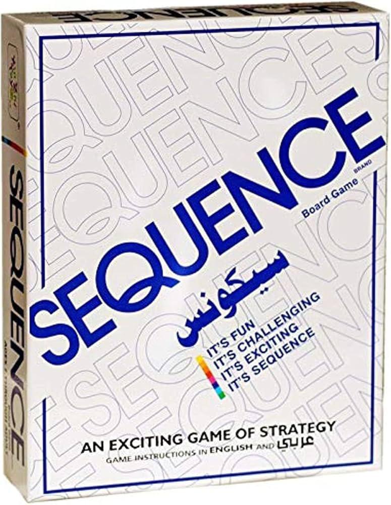 Sequence Strategic Board Game Set with Folding Board, Cards and Chips From Jacks White - Al Kabayel Discount CentreSequence Strategic Board Game Set with Folding Board, Cards and Chips From Jacks WhiteBoard GamesSEQUENCEAl Kabayel Discount Centre
