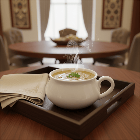 Serveware Premium White Melamine Soup Mug with Handle 9×6 cm Comfortable Grip Design - Al Kabayel Discount CentreServeware Premium White Melamine Soup Mug with Handle 9×6 cm Comfortable Grip DesignMugsSERVEWAREAl Kabayel Discount Centre