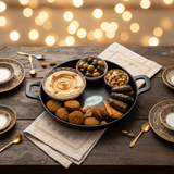 Servewell Black Melamine Serving Plate with Handle 7.5 inch Compact Durable Plate Ideal for Snacks Starters and Side Dishes - Al Kabayel Discount CentreServewell Black Melamine Serving Plate with Handle 7.5 inch Compact Durable Plate Ideal for Snacks Starters and Side DishesServing TraysSERVEWELLAl Kabayel Discount Centre