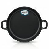 Servewell Black Melamine Serving Plate with Handle 7.5 inch Compact Durable Plate Ideal for Snacks Starters and Side Dishes - Al Kabayel Discount CentreServewell Black Melamine Serving Plate with Handle 7.5 inch Compact Durable Plate Ideal for Snacks Starters and Side DishesServing TraysSERVEWELLAl Kabayel Discount Centre