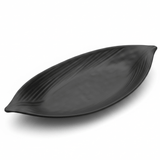 Servewell Black Oval Melamine Leaf Serving Plate 14.5 inch Designer Leaf Shape Plate for Serving Snacks Starters and Meals - Al Kabayel Discount CentreServewell Black Oval Melamine Leaf Serving Plate 14.5 inch Designer Leaf Shape Plate for Serving Snacks Starters and MealsServing TraysSERVEWELLAl Kabayel Discount Centre