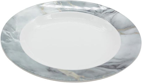 Servewell Marbo Melamine Round Soup Plate 23CM - White&Grey - Al Kabayel Discount CentreServewell Marbo Melamine Round Soup Plate 23CM - White&GreyPlatesSERVEWELLAl Kabayel Discount Centre