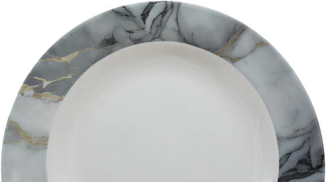 Servewell Marbo Melamine Round Soup Plate 23CM - White&Grey - Al Kabayel Discount CentreServewell Marbo Melamine Round Soup Plate 23CM - White&GreyPlatesSERVEWELLAl Kabayel Discount Centre