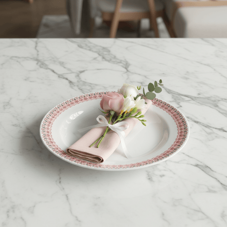 Servewell Melamine Dinner Plate 23cm | Elegant Floral Border Design - Al Kabayel Discount CentreServewell Melamine Dinner Plate 23cm | Elegant Floral Border DesignPlatesSERVEWELLAl Kabayel Discount Centre
