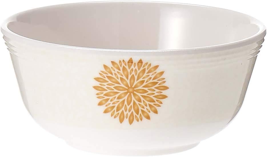 Servewell Melamine Small Bowl Katori Golden Leaves - 9.5CM - White&Golden - Al Kabayel Discount CentreServewell Melamine Small Bowl Katori Golden Leaves - 9.5CM - White&GoldenBowlsSERVEWELLAl Kabayel Discount Centre