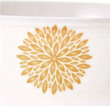 Servewell Melamine Small Bowl Katori Golden Leaves - 9.5CM - White&Golden - Al Kabayel Discount CentreServewell Melamine Small Bowl Katori Golden Leaves - 9.5CM - White&GoldenBowlsSERVEWELLAl Kabayel Discount Centre